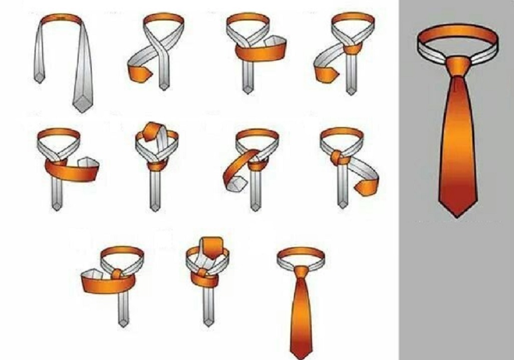 [اینفوگرافیک]: آموزش گره کراوات (گره گرانتچستر)